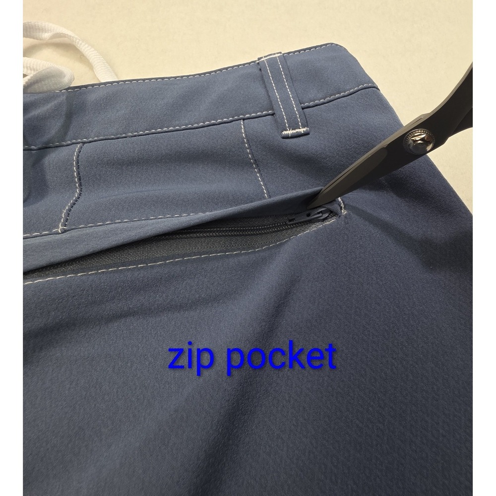 Johnnie O Shorts Mens 3 Blue Gray Stretch LIMITED USE West Coast Prep Boardshort - Picture 7 of 8